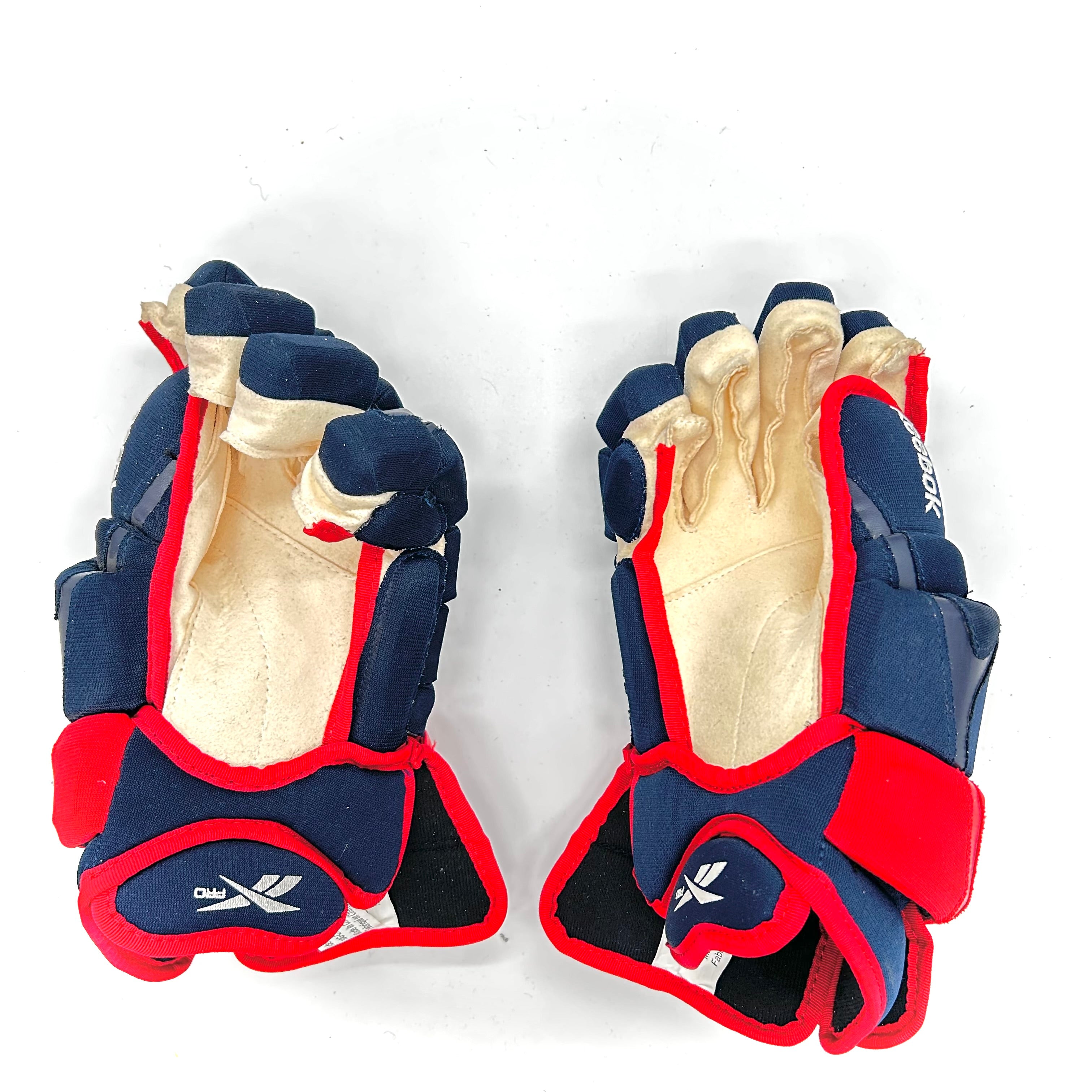 Reebok 10KN - Gants Pro Stock d'occasion (bleu marine/rouge)